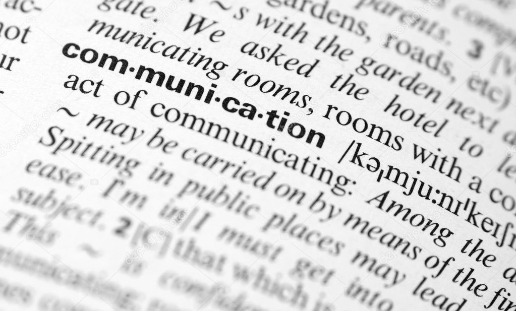 Communication dictionary word