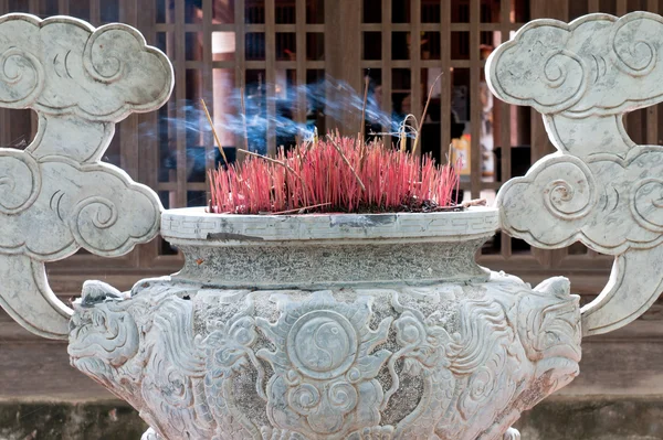 stock image Burning Incense in a Buddhisttemple