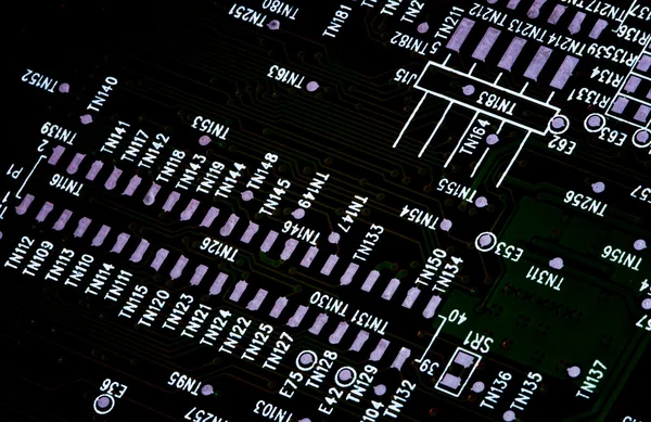 Tablero de circuito impreso por computadora — Foto de Stock