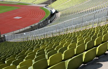 Stadium seats in a row clipart