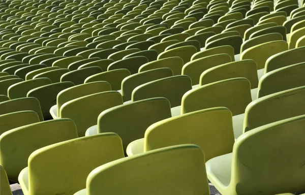Stadionsitze in einer Reihe — Stockfoto