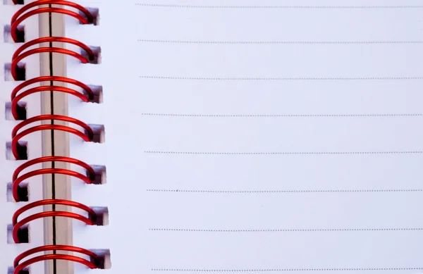 Caderno espiral em branco — Fotografia de Stock