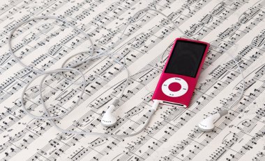 MP3 music player clipart