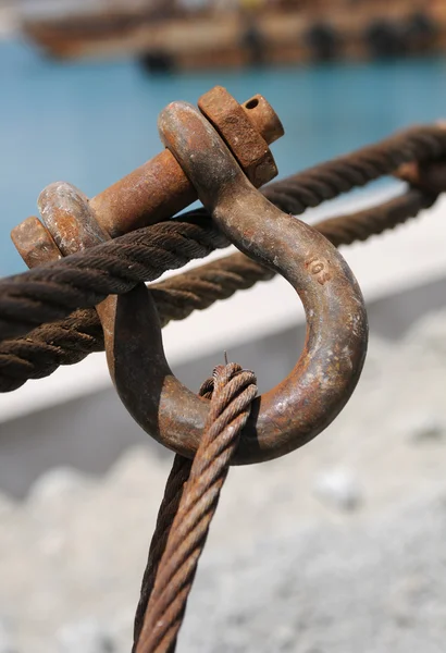 Metall rep och säkerhet lås — Stockfoto