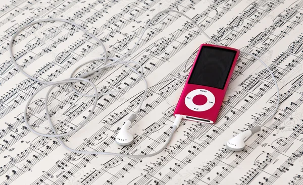 Odtwarzacz muzyki MP3 — Zdjęcie stockowe