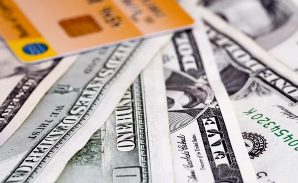 Pénz és hitel kartotékok — Stock Fotó