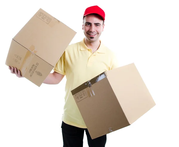 Smiling courier — Stock Photo, Image