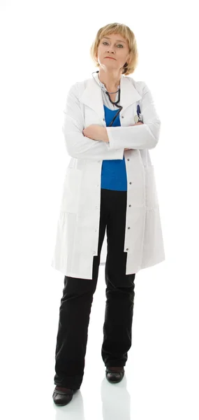 Standing mature doctor — Stock Photo, Image