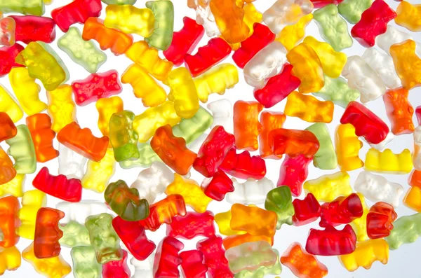 Mix of colorfull jelly teddies — Stock Photo, Image