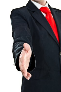 Businessman's handshake clipart