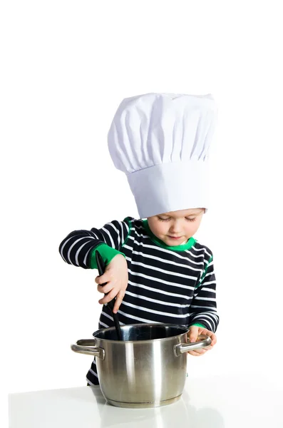 Baby kitchen chef cook — Stock Photo, Image