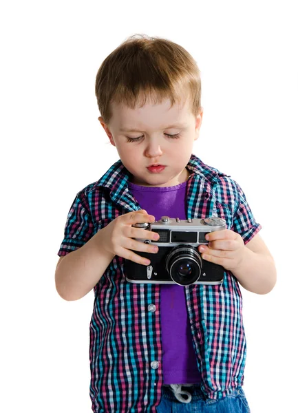 Fotógrafo bebê — Fotografia de Stock
