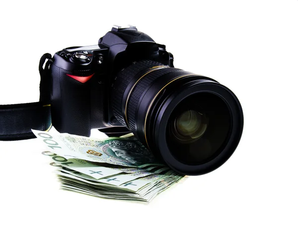 Pieniądze dla fotografa — Zdjęcie stockowe