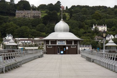 Tea Rooms on Bangor pier, North Wales clipart