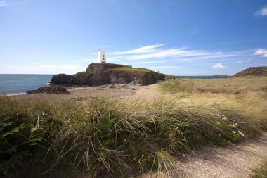Old Lighthouse Llanddwyn Island, Anglesey clipart