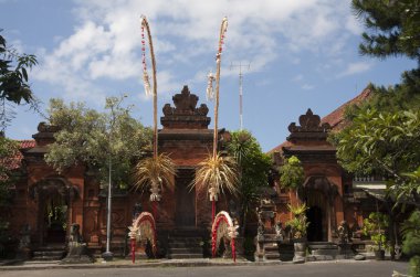 Balinese Temple, Denpasar, Bali clipart