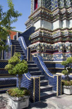 adımları wat pho, bangkok, Tayland