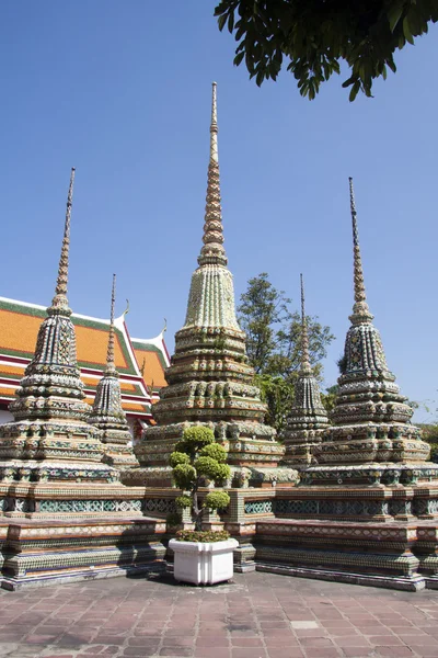 佛塔、 佛寺、 曼谷、 泰国 — 图库照片