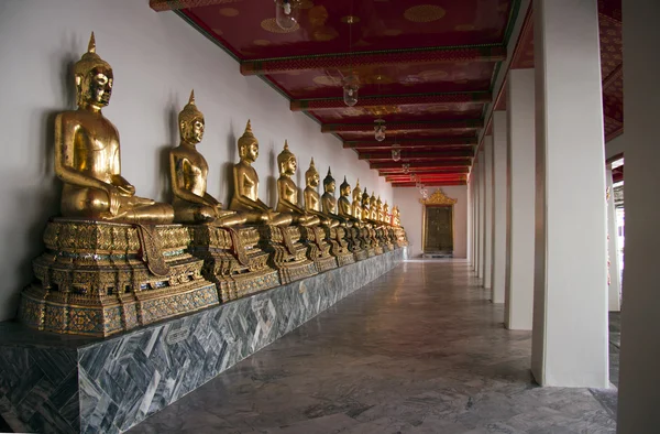 Estatuas de Buda, Wat Pho, Bangkok, Tailandia — Foto de Stock