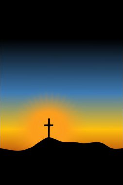 Easter cross clipart