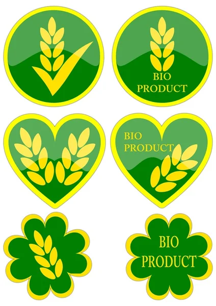 Vários ícones verdes — Fotografia de Stock