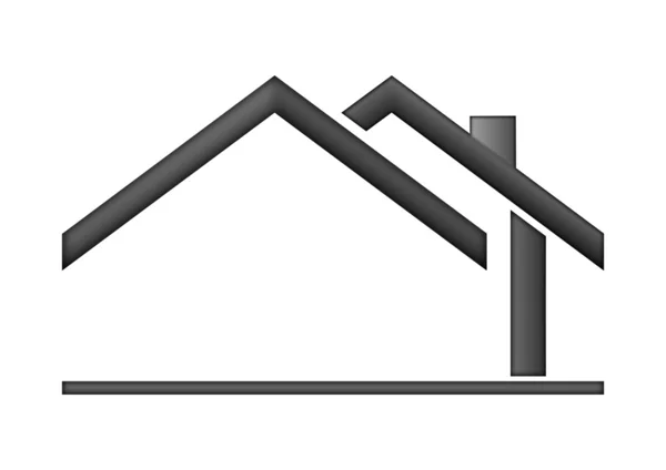 Huis teken logo — Stockfoto