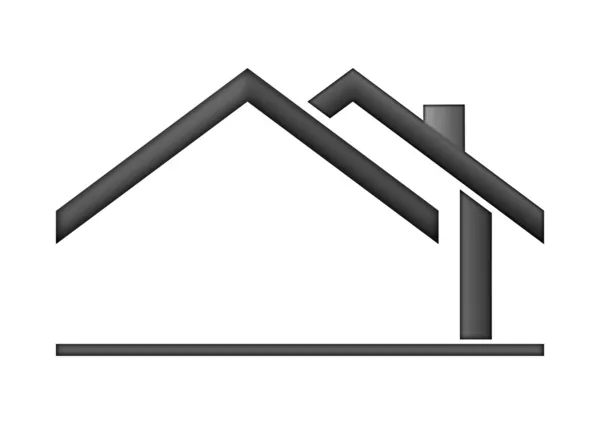 Οίκος ένδειξη λογότυπο — Φωτογραφία Αρχείου