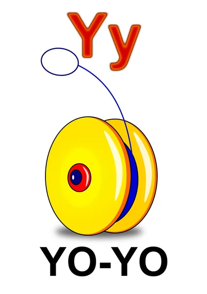Carta "Y" yo-yo — Fotografia de Stock