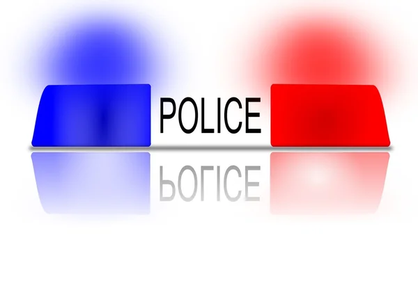 Leuchtturm der Polizei — Stockfoto