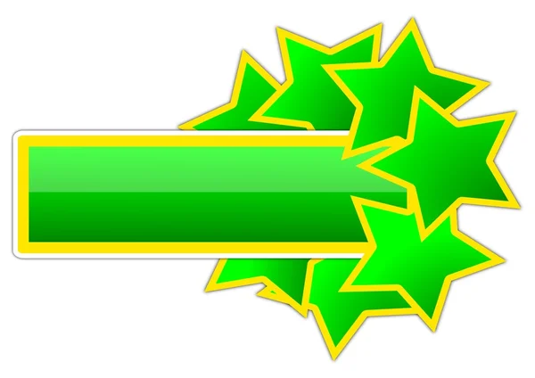 Groene en gele pictogram — Stockfoto