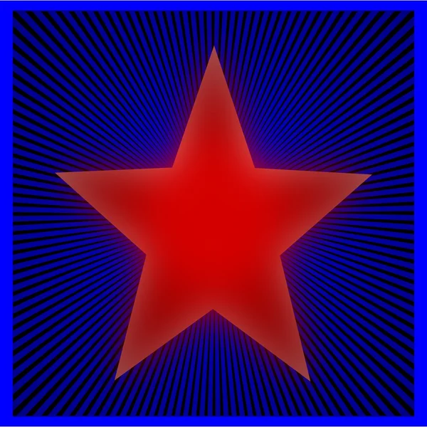 Estrela vermelha — Fotografia de Stock