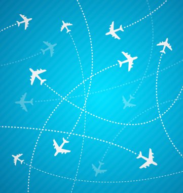 Planes background clipart