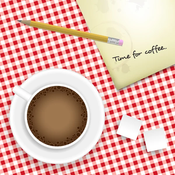 喝咖啡的时间 — 图库矢量图片
