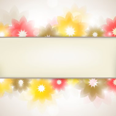 Vintage Flower banner clipart