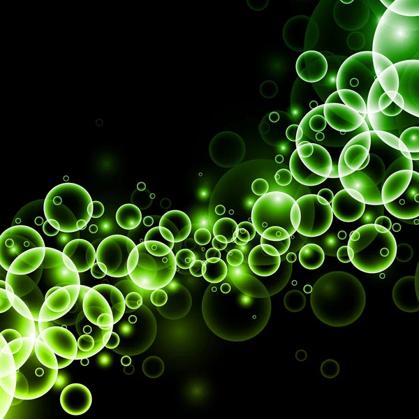 Burbujas verdes — Archivo Imágenes Vectoriales