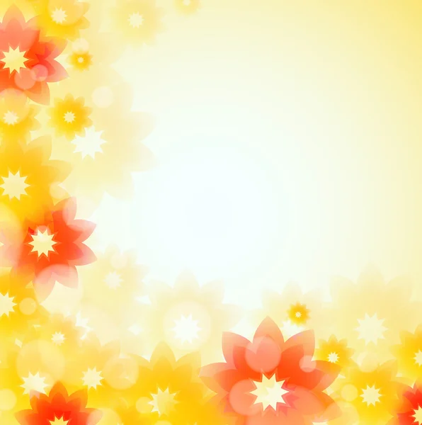 Conception de fleurs d'été — Image vectorielle