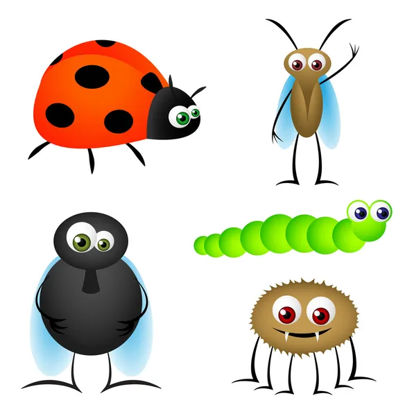 Insect Cartoons — Stock Vector