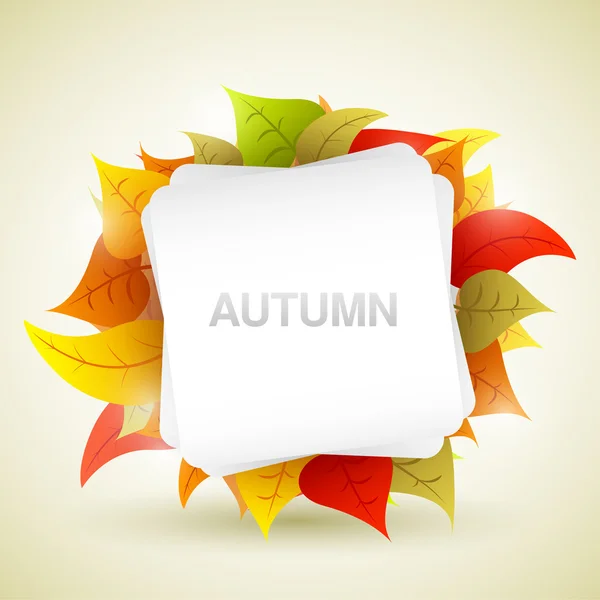 Feuilles colorées d'automne — Image vectorielle