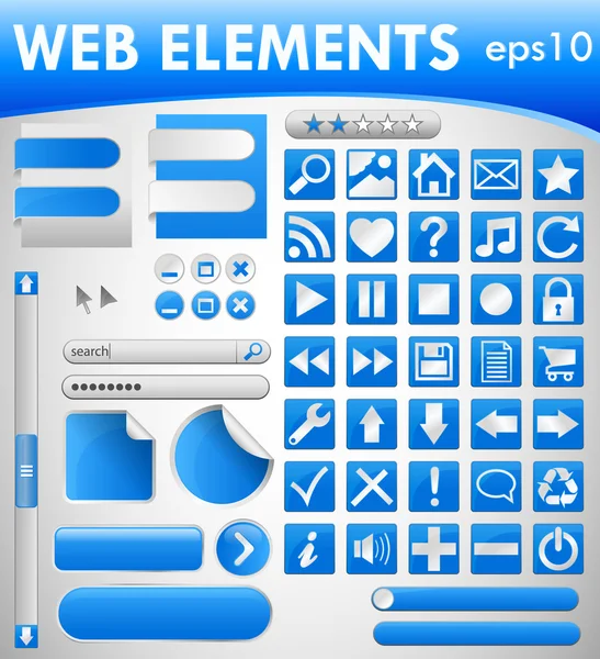 Web elements set — Stock Vector