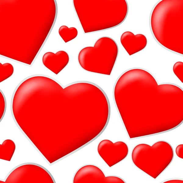 Modello di cuore di San Valentino senza cuciture — Vettoriale Stock
