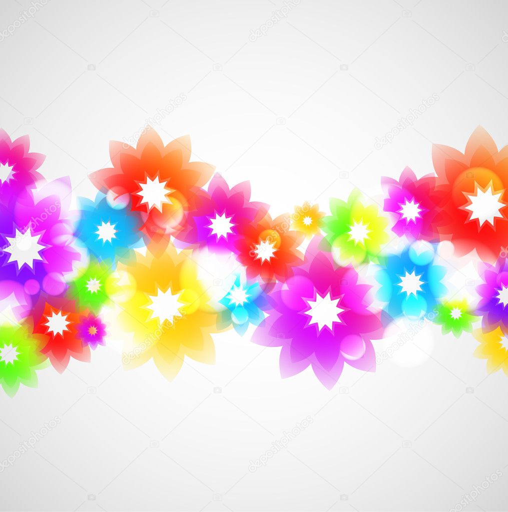 Colorful Flower vector background — Stock Vector © hollygraphic #8714375