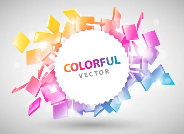 Colorful particles Design — Stock Vector