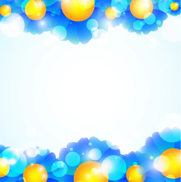 Fond fleurs bleues — Image vectorielle