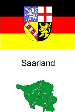 Saarland vektör