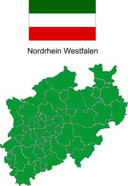 Kuzey Ren-Vestfalya vektör