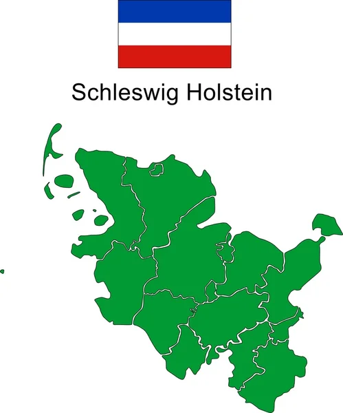 Schleswig - Holstein-vektor — Stockvektor