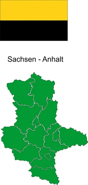 Saxony-Anhalt Vektor — Stock Vector