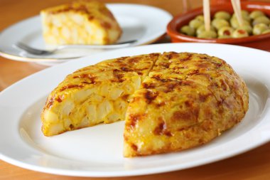 Tortilla, spanish omelet clipart