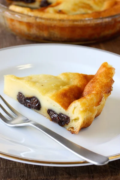 Far breton, french dessert — Stok fotoğraf
