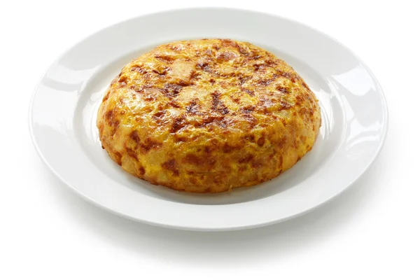 玉米粉圆饼、 西班牙土豆煎蛋卷 — 图库照片
